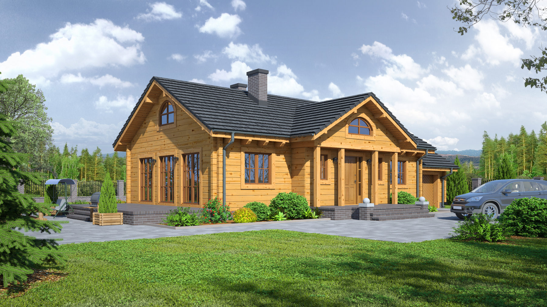 Chmielów dw z garażem